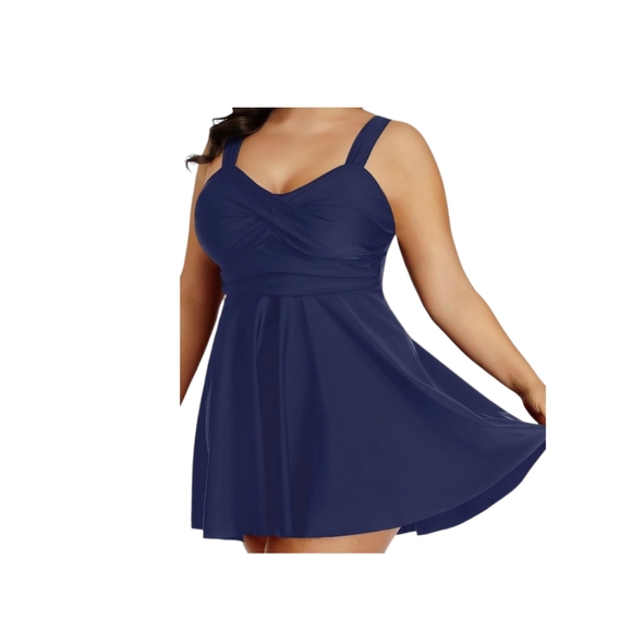 BNWT Aqua Eve 2 piece Swimdress and Shorts - Picture 1 of 9